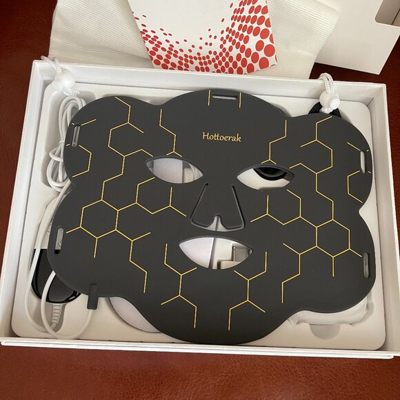 Hottoerak Red Light Therapy For Face, Red LED Face Mask Light New /OPEN BOX - Picture 5 of 10